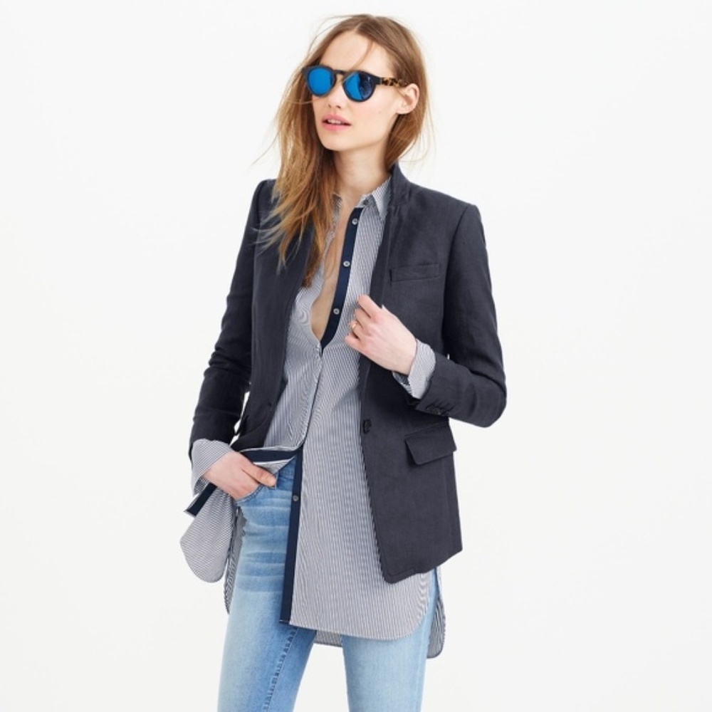 ⚓️ Navy Linen Blazer - ON